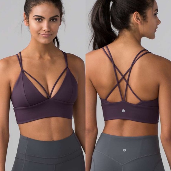 lululemon athletica Other - Lululemon Pushing Limits Bra Black Currant Size 10